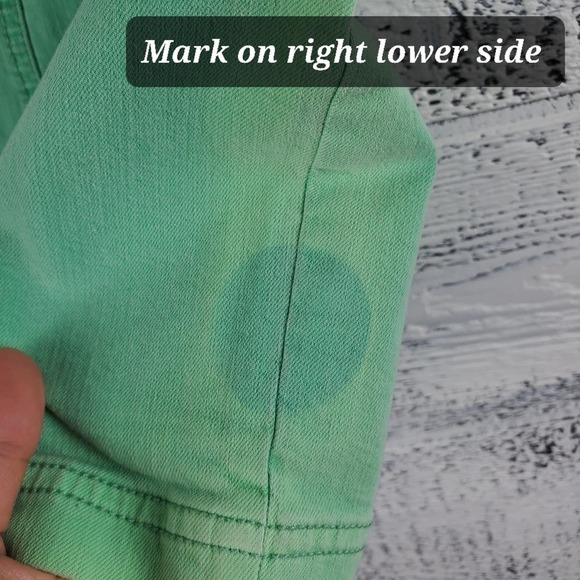 Anthropologie Holding Horses Denim Green Pencil Mini Skirt New Size 26 - Picture 6 of 7